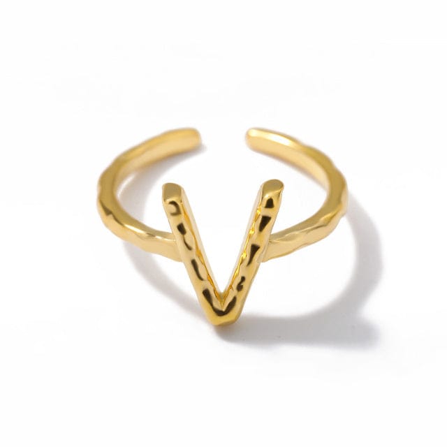 Initial A-Z Letters Rings For Women