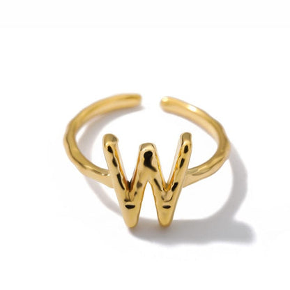 Initial A-Z Letters Rings For Women