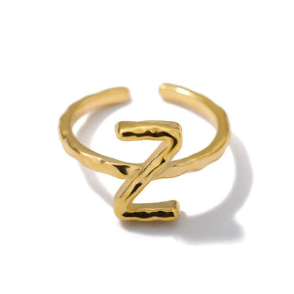 Initial A-Z Letters Rings For Women