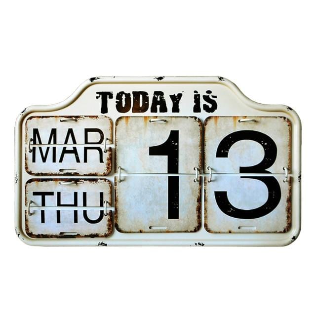 Retro Antique Desk Calendar