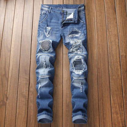 Men's Ripped Denim Jeans