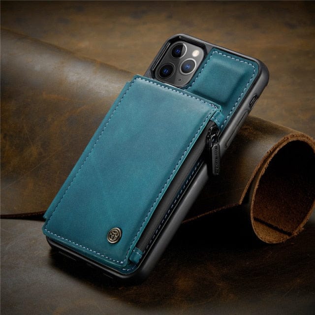 Leather Wallet Case for iPhone