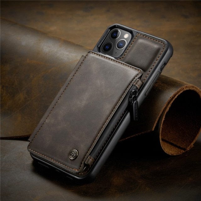 Leather Wallet Case for iPhone