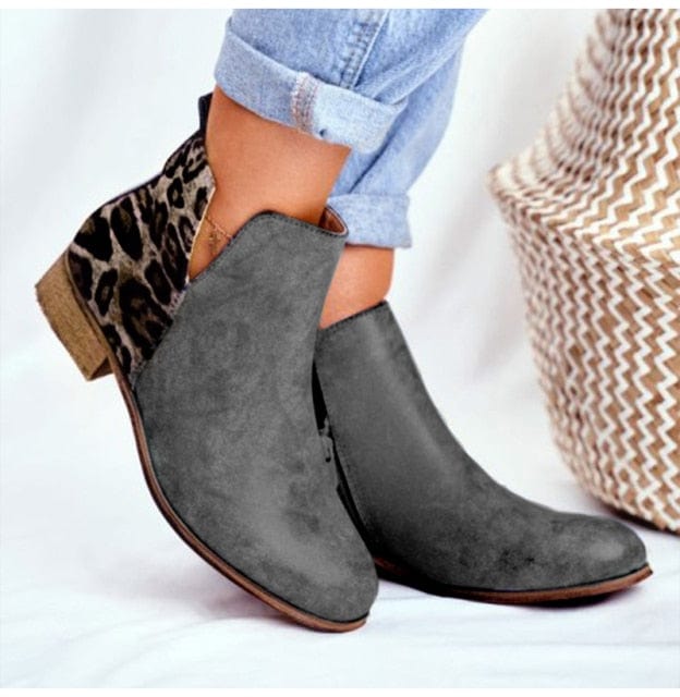 Woman Low Heels Ankle Boots