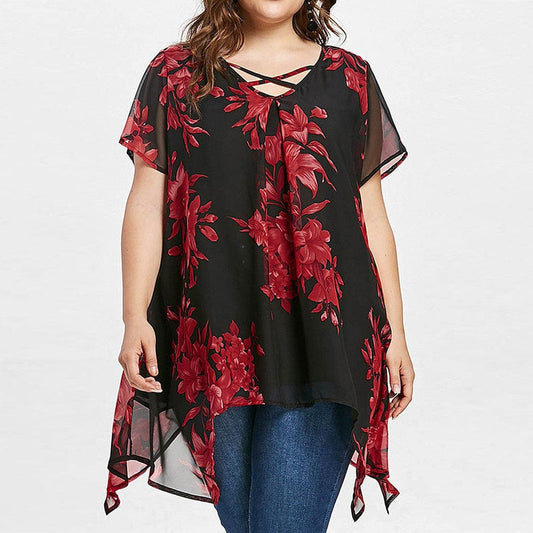 Women Plus Size Summer Blouses