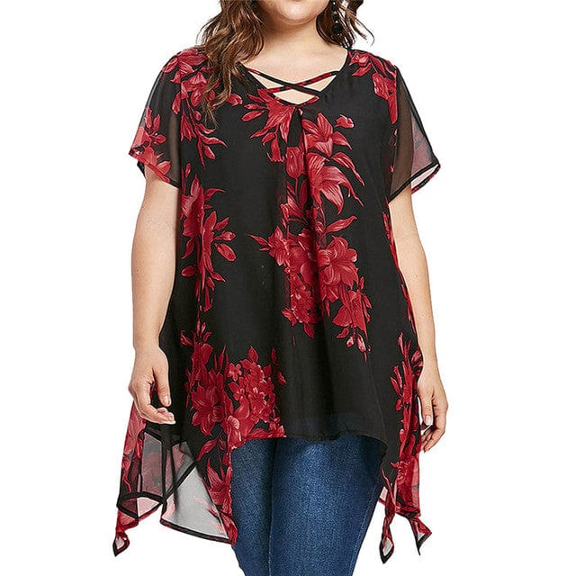 Women Plus Size Summer Blouses