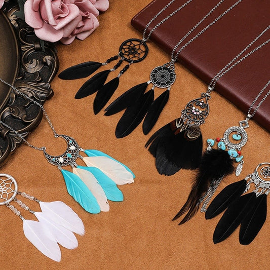 Women Feather Chains