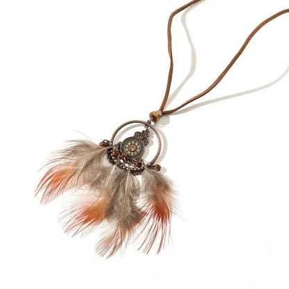 Women Feather Chains