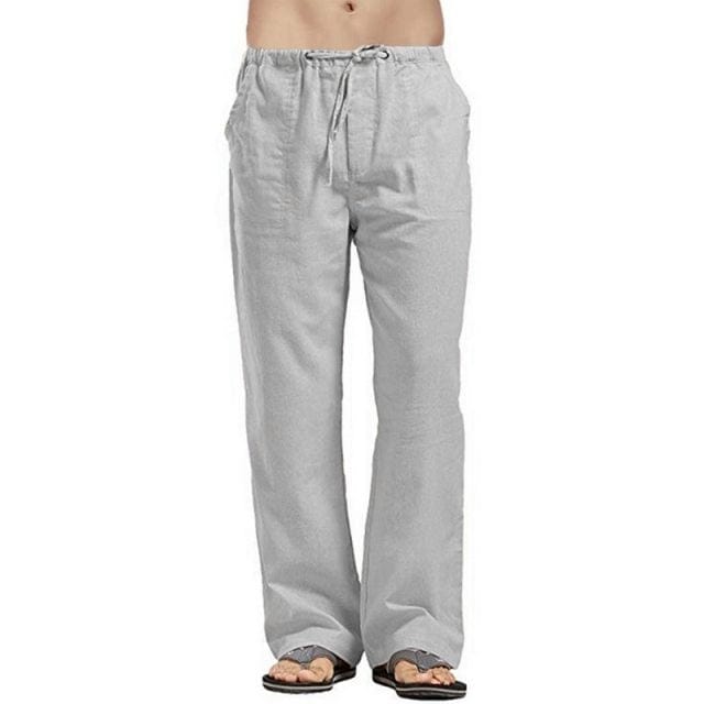 Mens Nature Cotton Linen Trouser