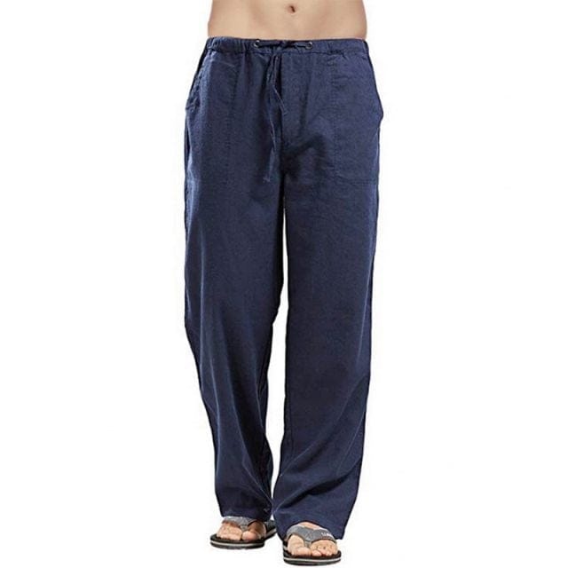 Mens Nature Cotton Linen Trouser