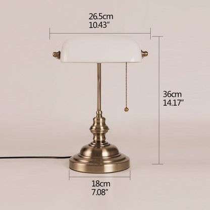 Vintage Simple Banker Table Lamp