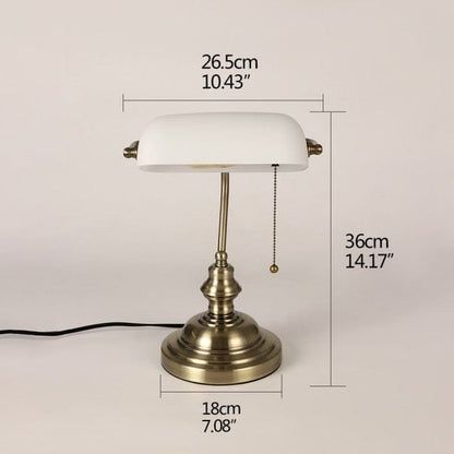 Vintage Simple Banker Table Lamp