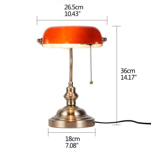 Vintage Simple Banker Table Lamp