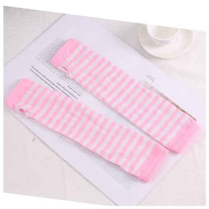 Women Striped Gloves