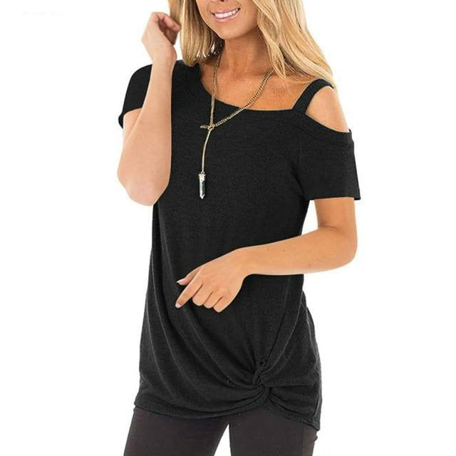 Women Sexy Tie Long Tee