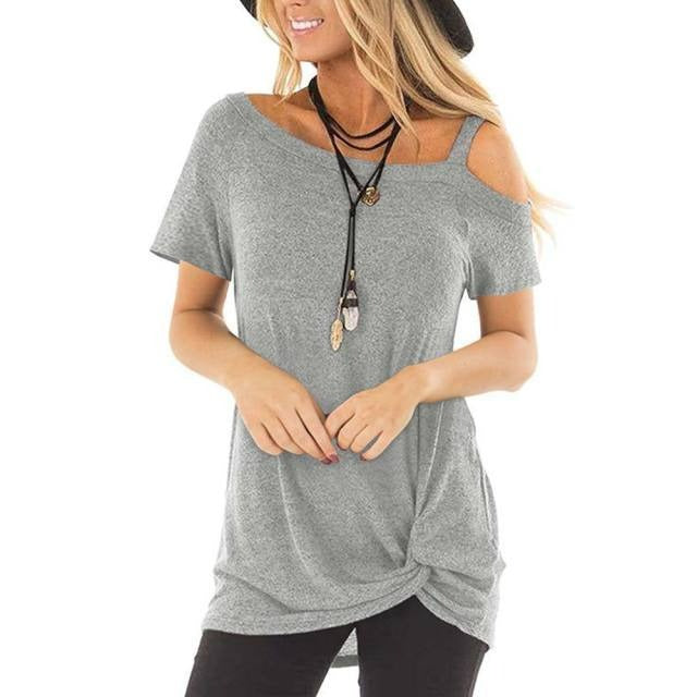 Women Sexy Tie Long Tee