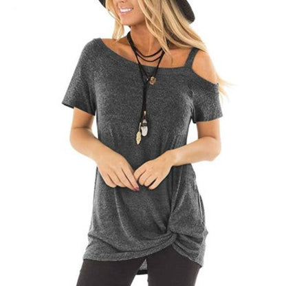 Women Sexy Tie Long Tee