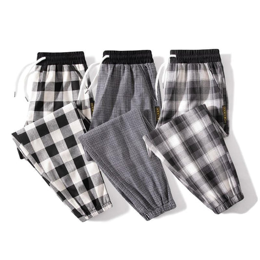 Mens stripe Plaid Pants