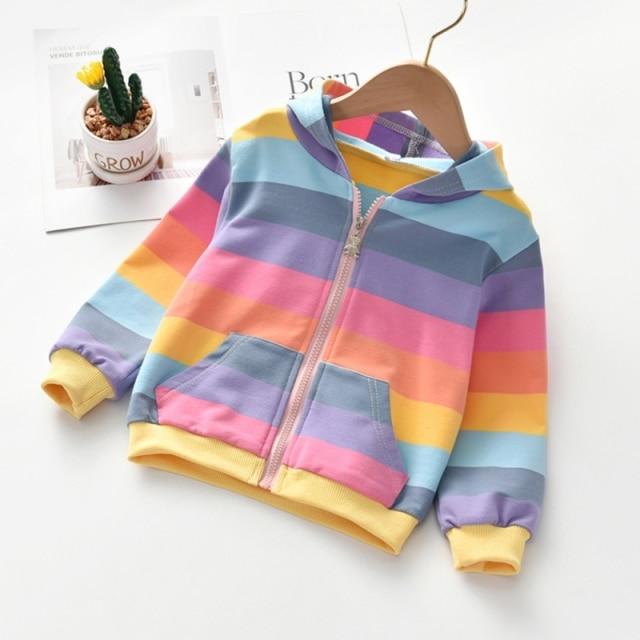 Kids Rainbow Striped Jacket