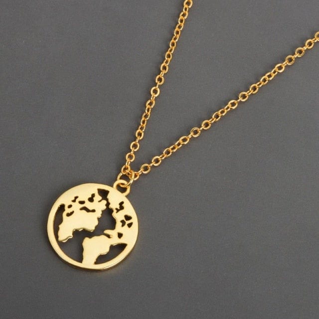 Africa Map Necklace