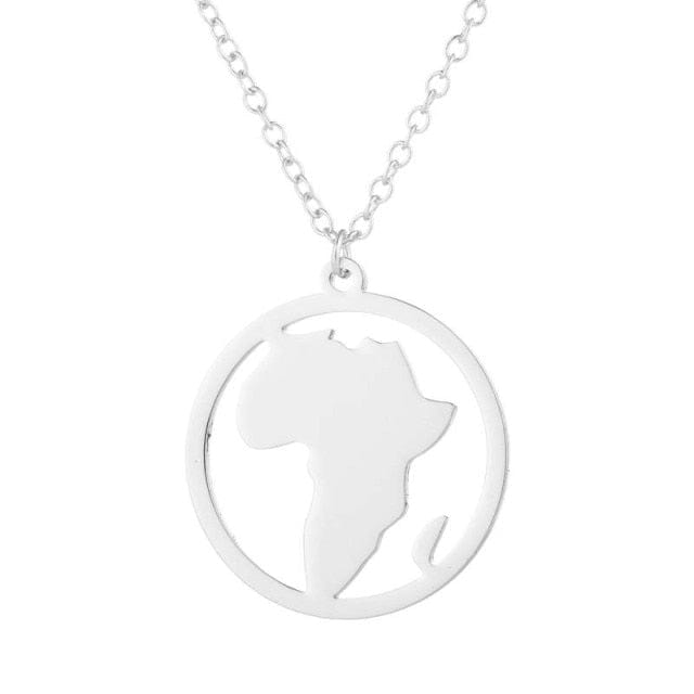 Africa Map Necklace