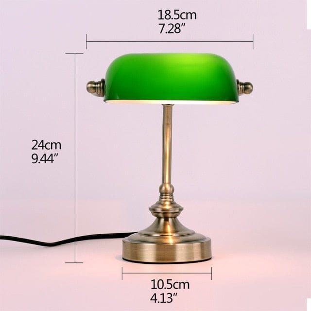 Vintage Simple Banker Table Lamp