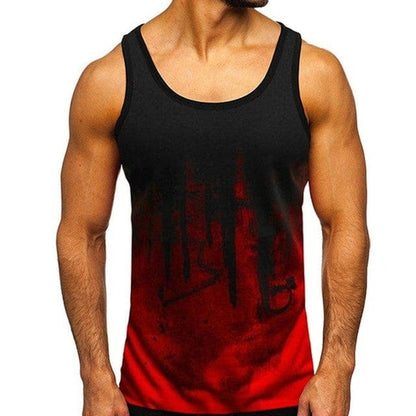 Men's Camouflage Gradient Tank Top