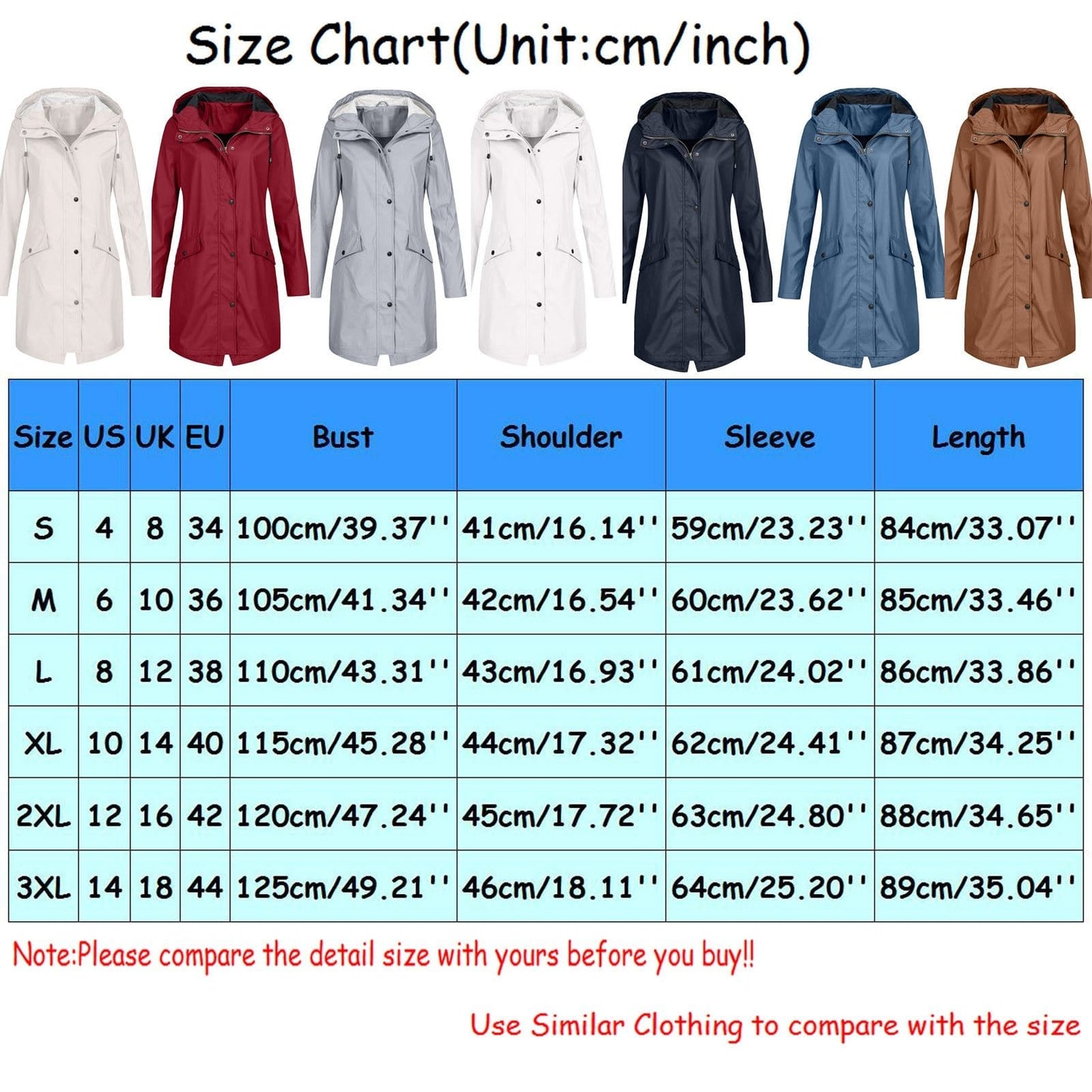 Women Solid Colors Windbreaker