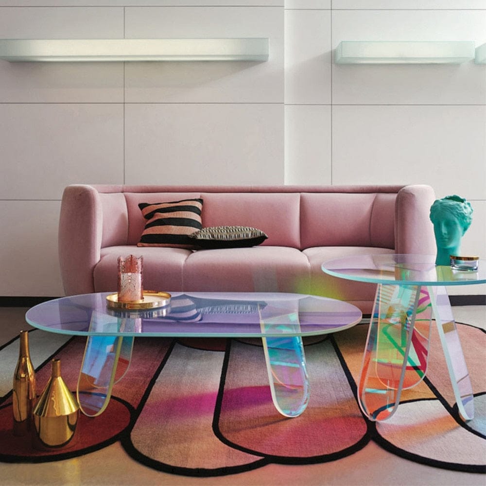 Transparent Acrylic Colorful Table