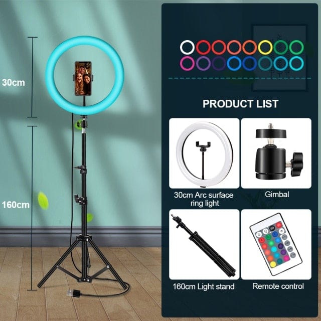 10inch/26cm Colorful LED  Ring Lamp