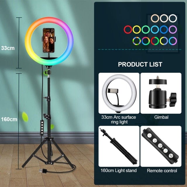 10inch/26cm Colorful LED  Ring Lamp