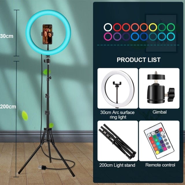 10inch/26cm Colorful LED  Ring Lamp