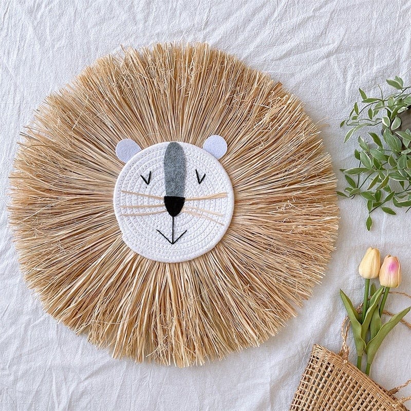 Cute Animal Head Ornament Wall Hanging