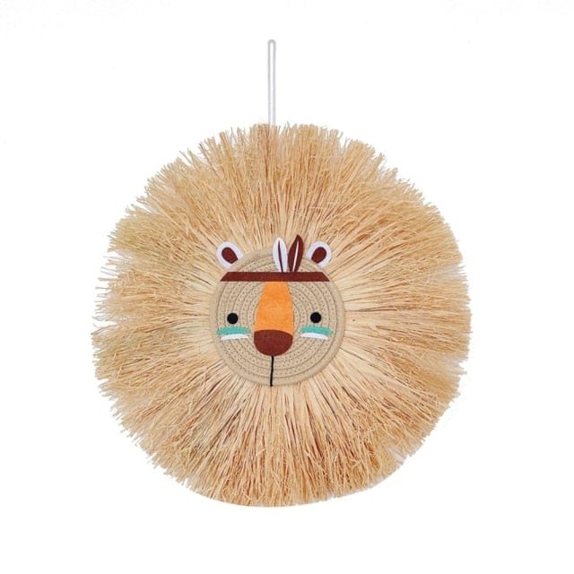 Cute Animal Head Ornament Wall Hanging