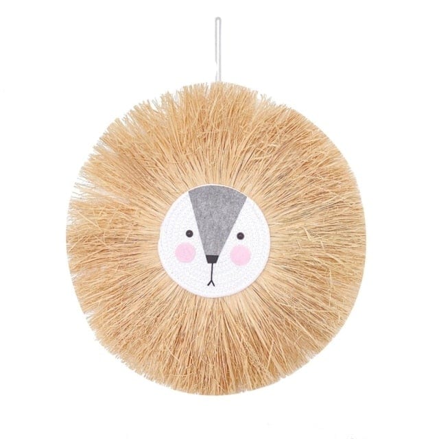 Cute Animal Head Ornament Wall Hanging