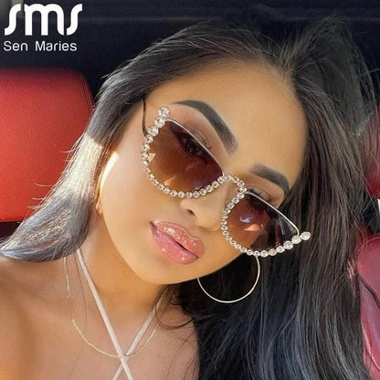 Women Rimless Sunglasses