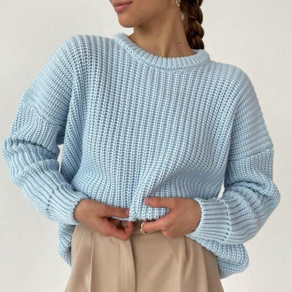 Women Knitted Long Sleeve Sweater