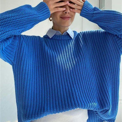 Women Knitted Long Sleeve Sweater