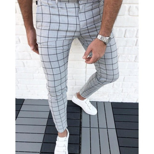 Men's Casual Plaid Pants