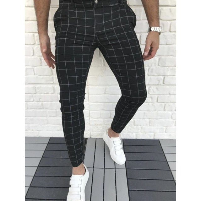 Men's Casual Plaid Pants