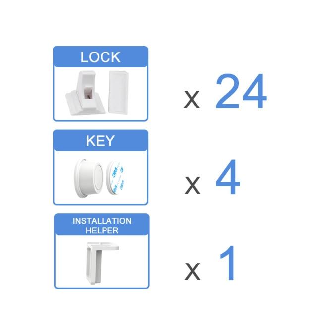 Magnetic Locks Protection From Children Baby