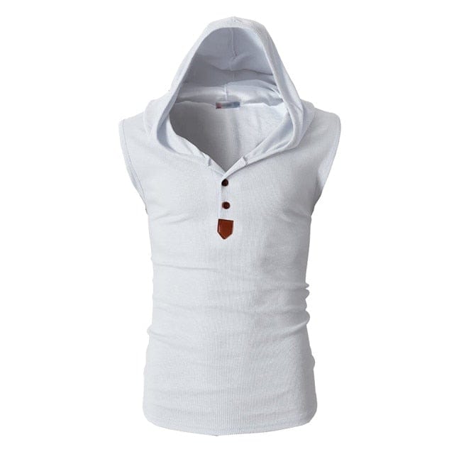 Men's Bodybuilding Hooded Tank Top