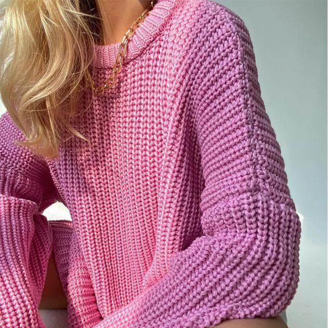 Women Knitted Long Sleeve Sweater