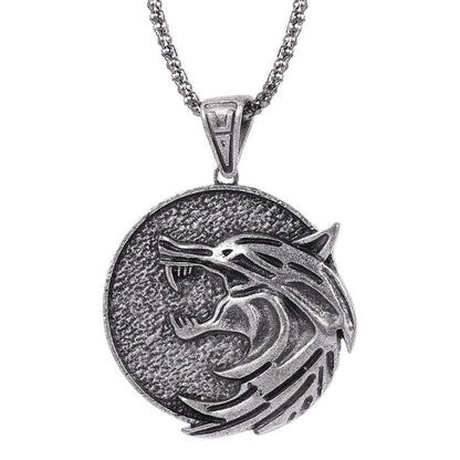 Wolf Head Pendant Necklace