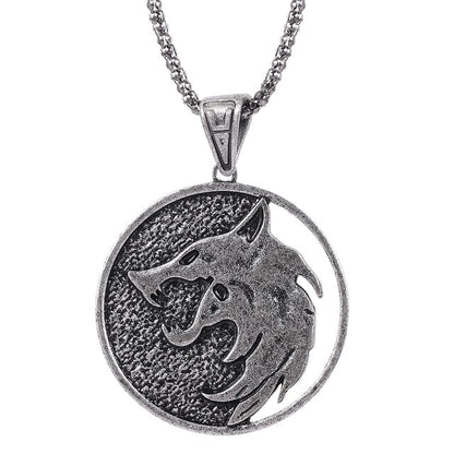 Wolf Head Pendant Necklace