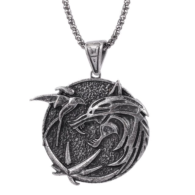 Wolf Head Pendant Necklace