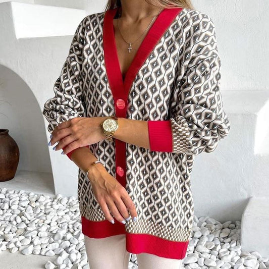 Women Knitted Sweater Cardigan