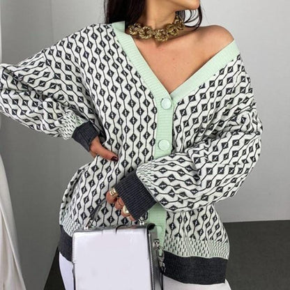 Women Knitted Sweater Cardigan