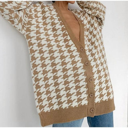 Women Knitted Sweater Cardigan