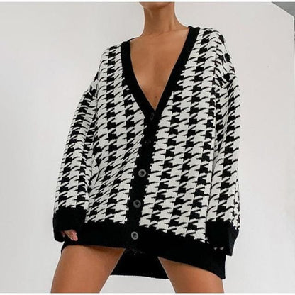 Women Knitted Sweater Cardigan